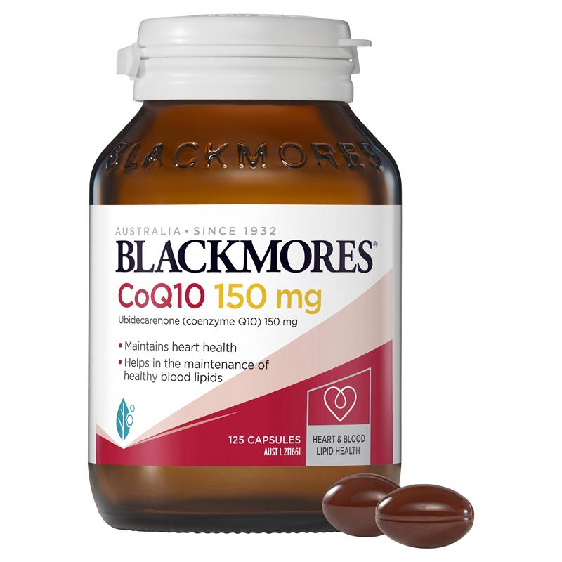 Blackmores 澳佳寶高濃縮輔酶Q10軟膠囊 保護心臟腦血管 150MG 125粒