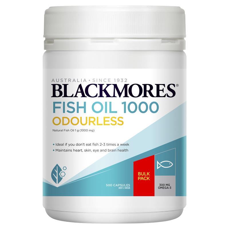 Blackmores 澳佳寶 無腥味深海魚油 1000毫克 超值裝 500粒