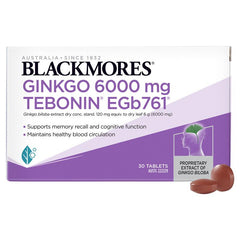 Blackmores 澳佳寶銀杏片 6000MG 30粒