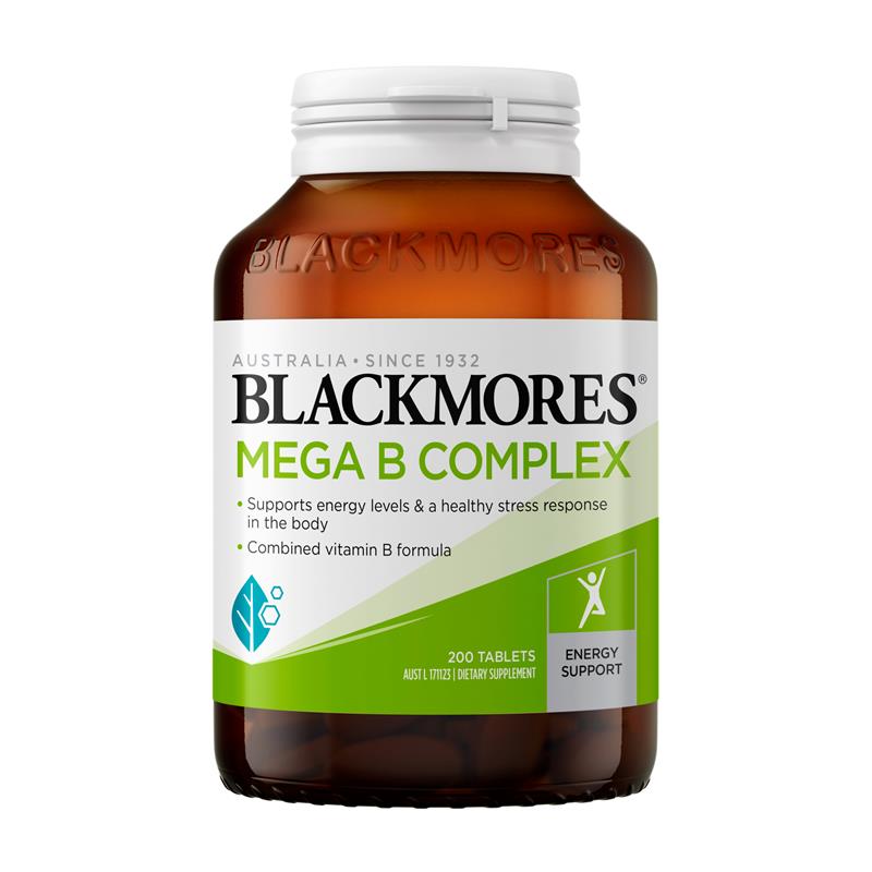 Blackmores 澳佳寶 高能量複合維生素B群片 舒緩疲勞護髮護膚護口腔 200粒