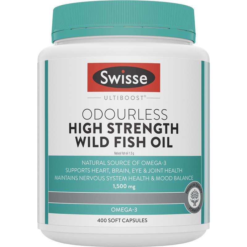 SWISSE ULTIBOOST 無腥味高濃度野生魚油 400粒裝