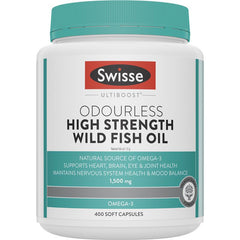 SWISSE ULTIBOOST 無腥味高濃度野生魚油 400粒裝