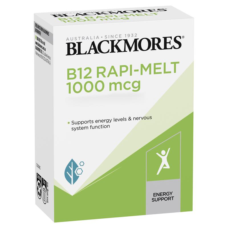 Blackmores 澳佳寶維生素B12 補充能量 含片 每日一粒 60粒