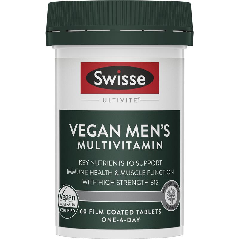 SWISSE VEGAN MENS ULTIVITE 純素男士複合維生素 60粒